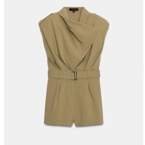 SHOULDER PAD BELTED SHORT JUMPSUIT
LIGHT KHAKI 0/3152/237/506/02